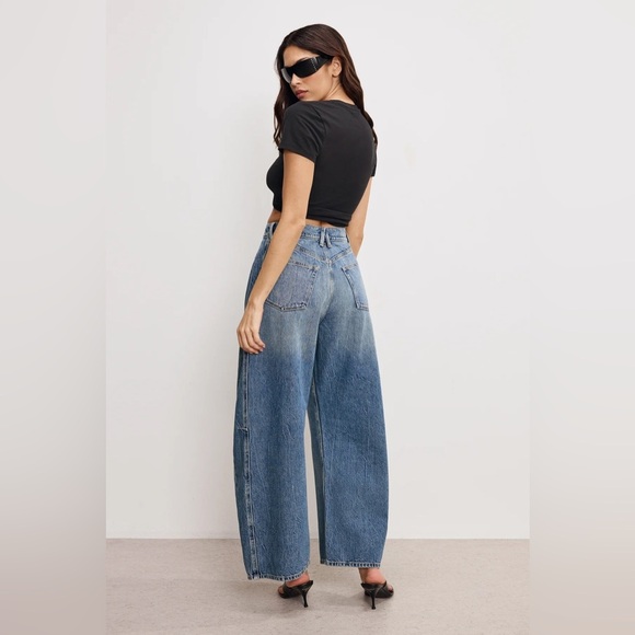 Good American Good Extreme Barrel Jeans in size 32 or 14 - Picture 3 of 10